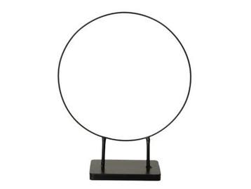 Metalen frame ring op voet dubbele poot zwart ø30x38 cm per, Ophalen of Verzenden, Nieuw