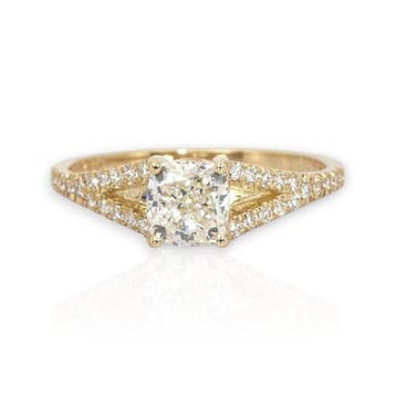 Ring - 18 karaat Geel goud - 1.21ct. tw. Diamant, Nieuw
