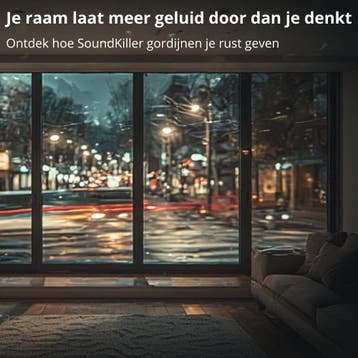 Je raam laat meer geluid door dan je denkt, Nieuw, Blauw, 200 cm of meer, 200 cm of meer