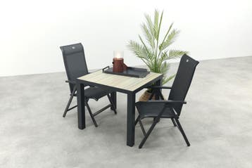Hartman Milaan/Nola verstelbare tuinset 90x90 cm., Verzenden, Nieuw, Overige materialen, Tuinset