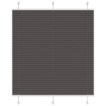 vidaXL Plissé rolgordijn 115x150cm stofbreedte 114,4cm, Verzenden, Nieuw, Zwart