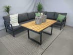 Te Velde tuinmeubelen palazzo lounge dining set links, 5 zitplaatsen, Teakhout, Nieuw, Loungeset