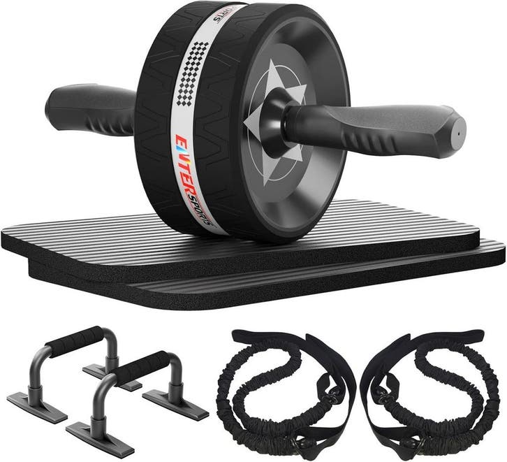 Buikspiertrainer Set | 272kg belastbaar | Tweedekansje, Sport en Fitness, Fitnessapparatuur, Rug, Nieuw, Metaal, Overige typen