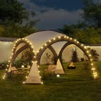 [pro.tec] Paviljoen Grästorp met LED-verlichting 345x345x247, Tuin en Terras, Partytenten, Verzenden, Nieuw