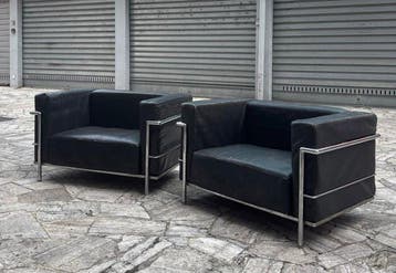 Cassina - Le Corbusier - Fauteuil (2) - LC3 - Leder,