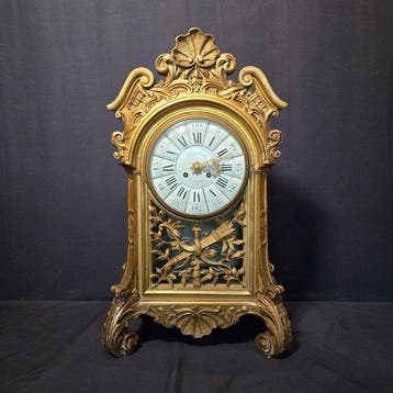 Glaspendule Empirestijl Glas, Hout - 1850-1900 - Zeldzaam, Antiek en Kunst