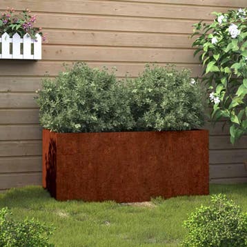 vidaXL Plantenbak 62x40x39 cm cortenstaal, Verzenden, Minder dan 60 cm, Nieuw, Metaal