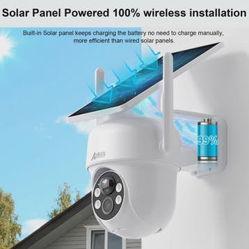 ANRAN Solar Beveiligingscamera Buiten - 3/5MP Wifi, Kleuren, Verzenden