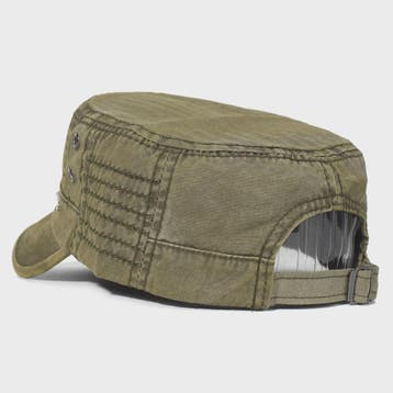 Vintage Washed Cotton Pet Cap - Stijlvolle Platte Pet voor H, Verzenden