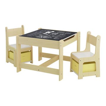 [en.casa] Kindertafel Irixoa met 2 stoelen meerkleurig, Huis en Inrichting, Bureaus, Verzenden, Nieuw