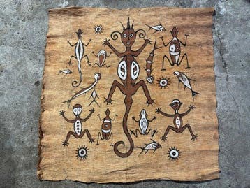Prachtig museumstuk, dit Sentani tapa-doek. - Maro -