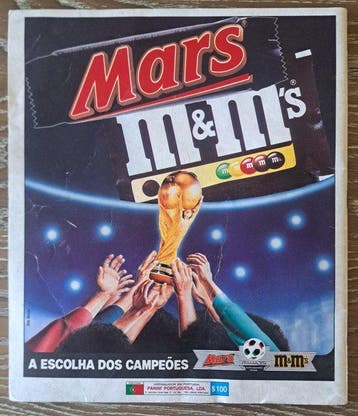 Panini World Cup Italia 90 - Gratis Portuguese Mars - M&M, Nieuw