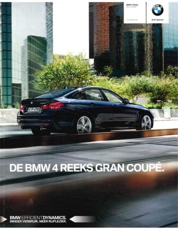 2015 BMW 4 SERIE GRAN COUPÉ BROCHURE NEDERLANDS, Nieuw, BMW, Author