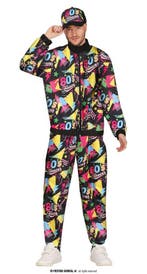 Kleurig jaren 80 fout trainingspak - L (52-54), Verzenden, Nieuw