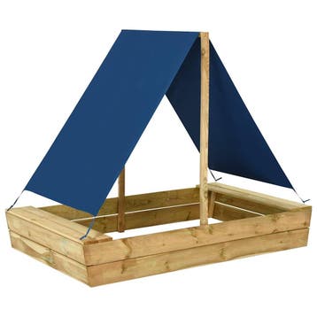 vidaXL Zandbak met dak 160x100x133 cm geïmpregneerd, Kinderen en Baby's, Verzenden, Nieuw