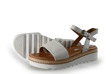 Nelson Sandalen in maat 37 Wit, Kleding | Dames, Verzenden, Wit, Sandalen of Muiltjes, Zo goed als nieuw