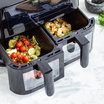GreenPan - Bistro dubbele airfryer - 4L+4L - 9 programmas -, Ophalen of Verzenden, Zo goed als nieuw, Greenpan