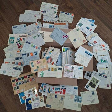 Meerdere - Uitzoekpartij luchtpoststukken, vnl. speciale en, Gestempeld