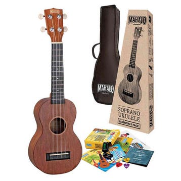 Mahalo MJ1TBRK Java Series Sopraan Ukulele Pakket, Ophalen of Verzenden, Nieuw