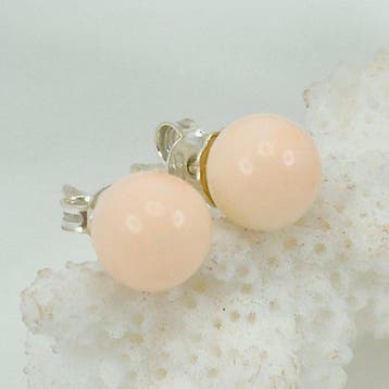 Koraal - Zilver, Zonder reservering - Oorbellen - Roze