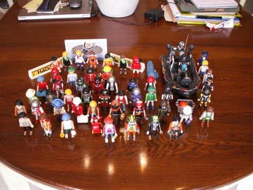 Playmobil - Playmobil lot de 50 pièces avec accessoires;