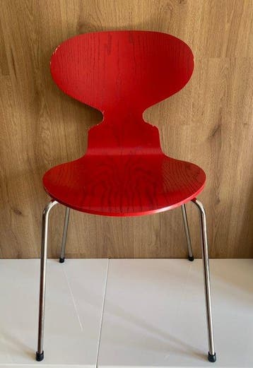 Fritz Hansen - Arne Jacobsen - Stoel - Ant - hout en staal