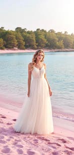 Klassieke Witte cocktailjurk S/M/L/XL, Kleding | Dames, Jurken, Ophalen of Verzenden, Nieuw