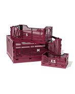 HEMA Klapkrat letterbord recycled bordeauxrood 1+1 gratis, Verzenden, Nieuw