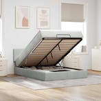 vidaXL Ottoman bed met matras en LEDs 140x200cm fluweel, Verzenden, 140 cm, 200 cm, Nieuw