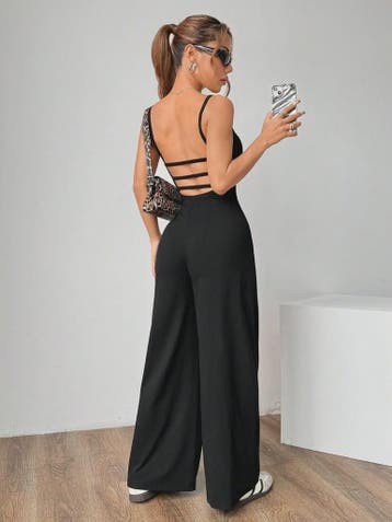 Elegante Dames Jumpsuit met Halterband - Perfect voor Lente,, Verzenden, Nieuw