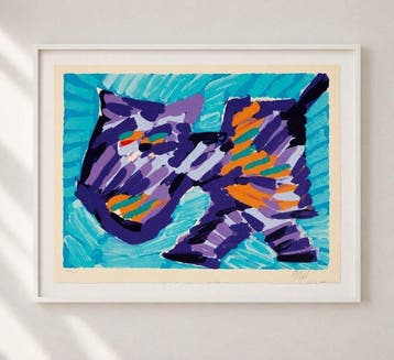 Karel Appel (1921-2006) - Walking cat