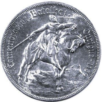 Portugal. Republic. 10 escudos 1928 - Batalha de Ourique