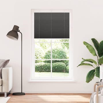 vidaXL Plissé rolgordijn 105x200cm stofbreedte 104,4cm, Verzenden, Nieuw, Zwart