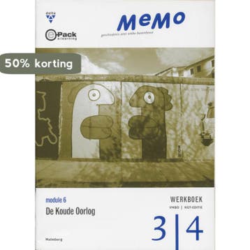 Memo vmbo KGT Koude oorlog Werkboek - J. Jongejans, Verzenden, Gelezen, J. Jongejans