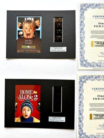Home Alone – Rare Set of 2 Mounted 35mm Film Cells –, Nieuw