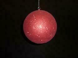 Grote Kerstbal ROOD glitter 15 cm., Diversen, Kerst, Ophalen of Verzenden, Nieuw