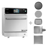 GGM Gastro | Sneloven - 3,5 kW - RVS - incl. pizzaplaat, |, Verzenden