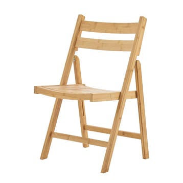 [en.casa] Eetkamerstoel set van 2 Gran 78x44,5x40 cm bamboe, Huis en Inrichting, Stoelen, Verzenden, Nieuw