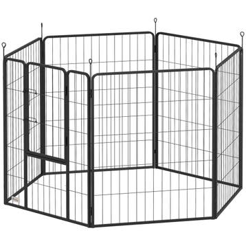 Puppyren 100 Cm Hoog, 6-delig Hondenren DIY Puppyren Met Deu, Verzenden, Nieuw
