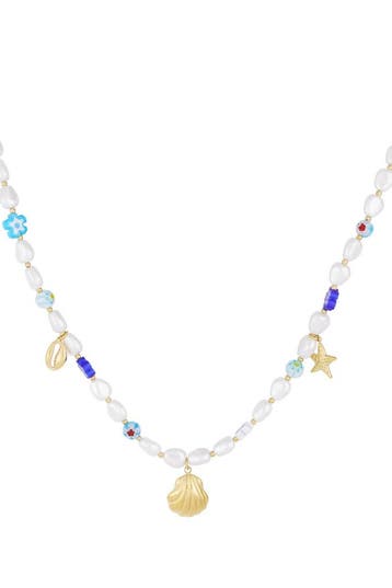 Goudlief Ketting extra sea life (Kralenkettingen, Kettingen), Verzenden, Nieuw, Zilver, Overige materialen