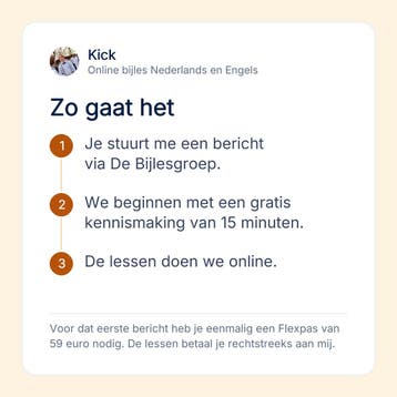 Bijles Nederlands en Engels voor vmbo tot en met vwo, online, Privéles, Bijles