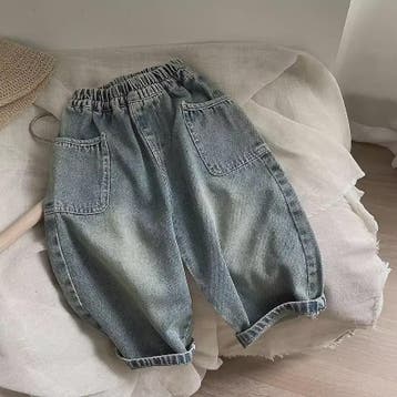 Jongens Denim Spijkerbroek met Elastische Taille en Zijzakke, Verzenden, Nieuw