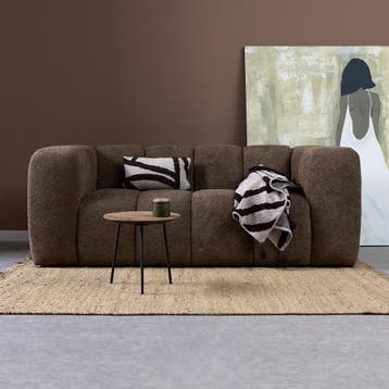 *WOONWINKEL* Design Bank Bruin 2-zits, Verzenden, Nieuw