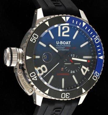U-Boat - Sommerso Ceramic Blue- 30 ATM - Full Set - Brand, Nieuw