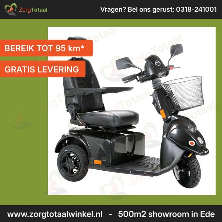 Scootmobiel Mini Crosser X2 3-wiel - Lithium Powered, Diversen, Brommobielen en Scootmobielen, Nieuw, Overige merken, Ophalen of Verzenden