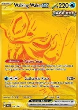Walking Wake EX 178/131 Prismatic Evolutions, Ophalen of Verzenden, Nieuw, Losse kaart, Foil