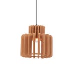 Retro hanglamp zwart met oranje kap - Felt, Huis en Inrichting, Lampen | Hanglampen, Verzenden, Nieuw, Retro