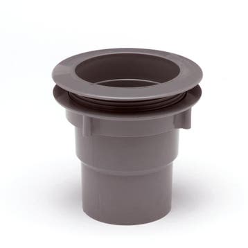 Pvc bakgoot s-lon uitloop met wartel grijs-140 x 70/80 mm, Verzenden, Nieuw