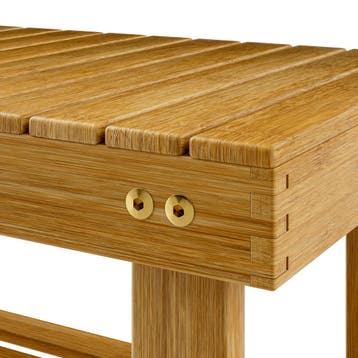 Schoenenrek 2in1 acaciahout FSC®-gecertificeerd 90x33x46cm, Verzenden