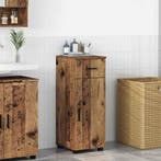 vidaXL Badkamer Kast Oud Hout 30 x 35 x 80 cm Bewerkt hout &, Verzenden, Nieuw